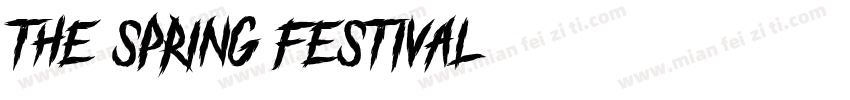 The spring festival字体转换